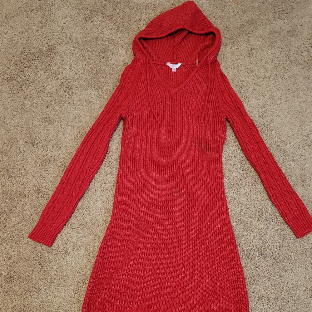 Red Dress with Hood